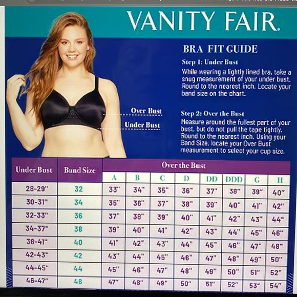 Vanity Fair Beauty Back Smoothing Full Figure Bra Style 76380 Brown 40 C - Picture 13 of 13